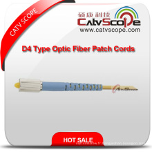 Cordons de brassage de fibre optique de type D4 de haute qualité